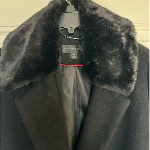 Long Black Worthington Wool Coat